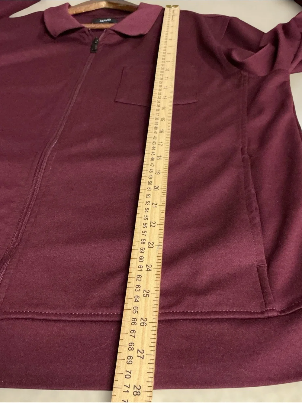Alfani Men's Knit Shirt Jacket Maroon Size Large